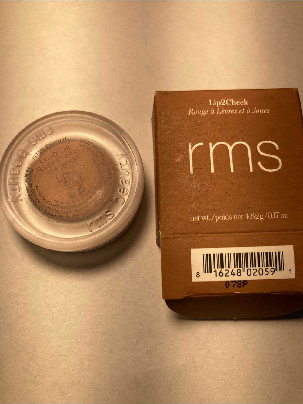 rms Lip2Cheek Cream Blush - Warm Brown color Spell - Picture 3 of 5